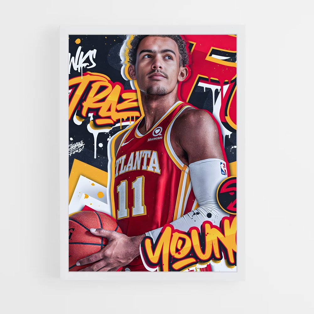 Poster Trae's Slam Dunk – affiche Basketball (vue 3)